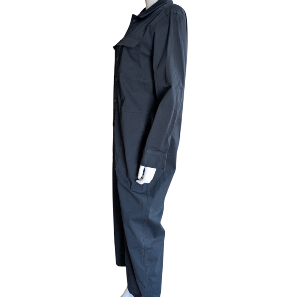 Everlane Black Utility Button-Front Jumpsuit - image 5